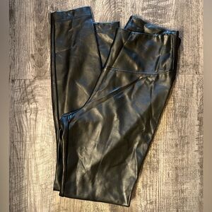 Black Faux Leather Leggings